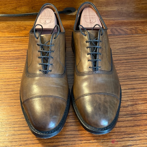 Allen Edmonds Park Avenue captoe oxfords. Size 9 width C in medium brown leather main image 11